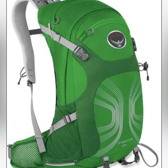 OSPREY Bags Osprey Hiking Backpack Green Stratos 24 Great Condition